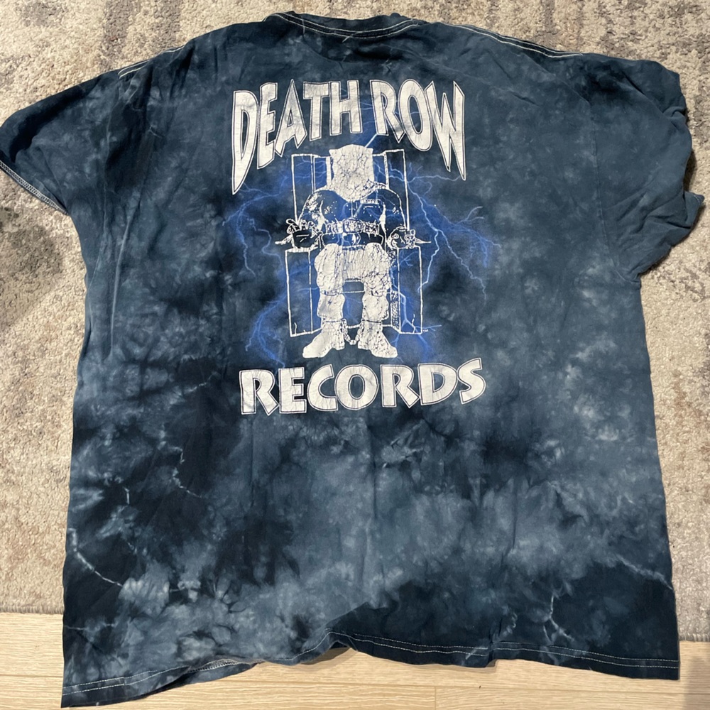 Death Row Records Blue and White Tye Dye